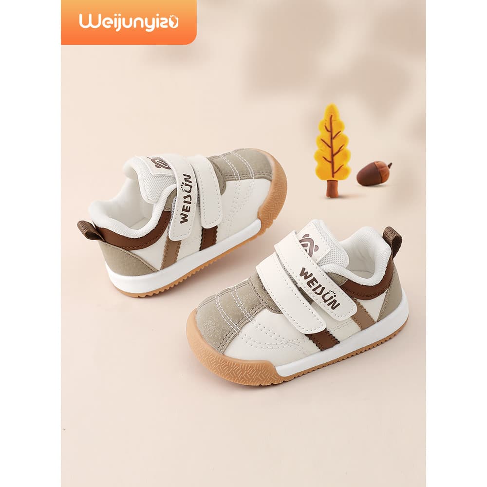 Weijunyi pé menino bebê criança sapatos primavera outono sapatos de bebê sola macia funcional sapatos infantis sapatos d