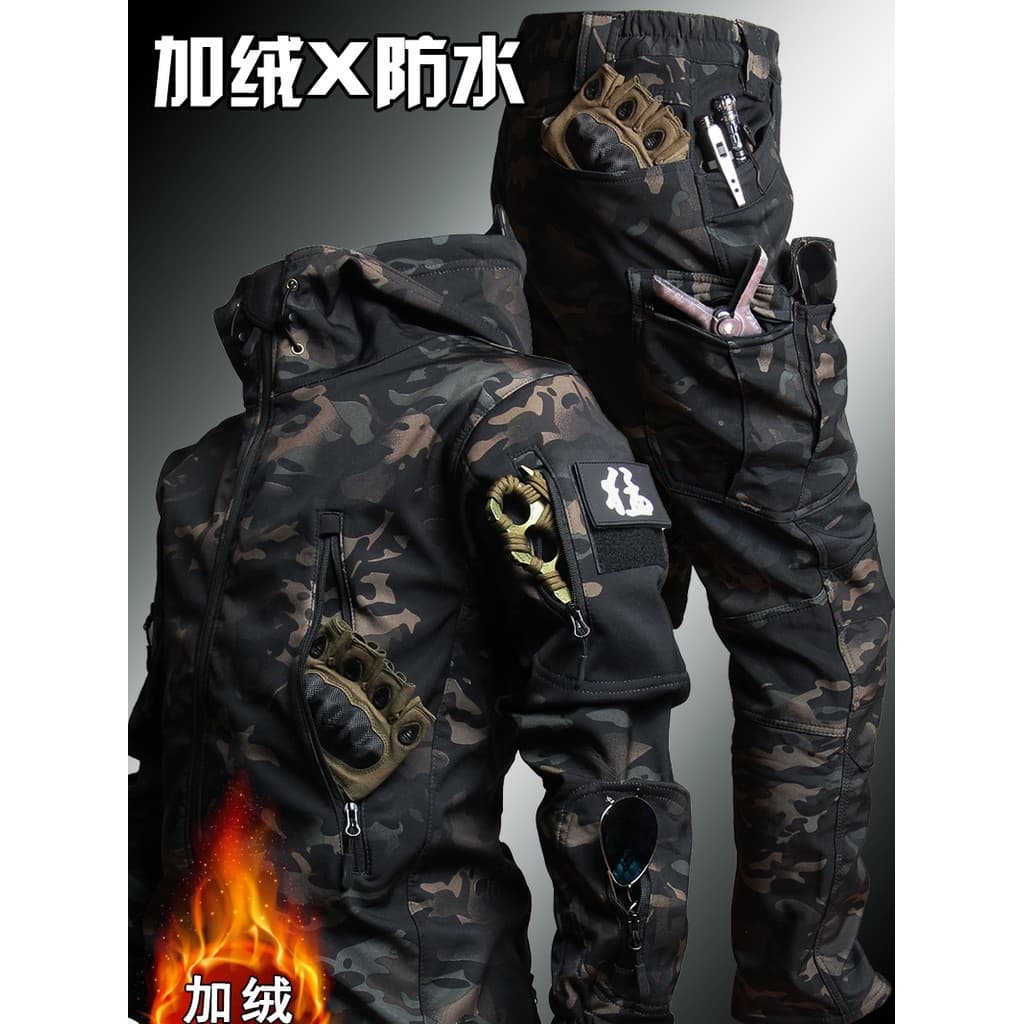 2026 estilo funcional jaqueta ao ar livre macacão masculino jaqueta outono inverno à prova dwindproof água à prova de ve