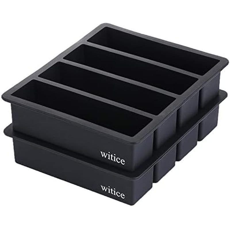 Bandejas De Cubos De Gelo De Silicone Grandes Para Uísque (2 Pacotes)-Molde De Manteiga , Com Liberação Fácil E Coquetel