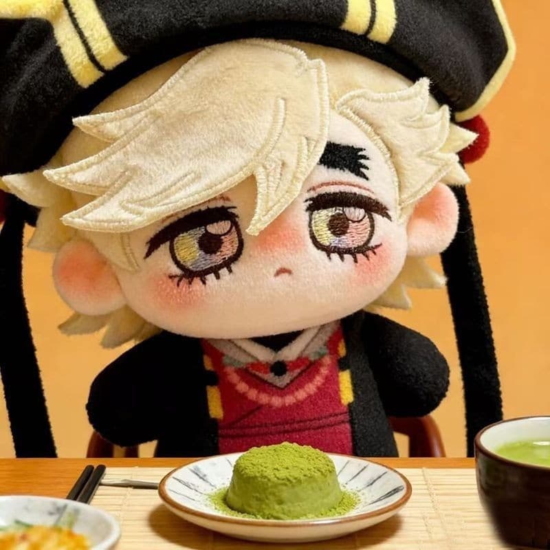 Demon Slayer Douma Chibi Boneca De Pelúcia 10cm Algodão Macio Brinquedo Bonito Anime Figura Colecionável Saco Pingente P