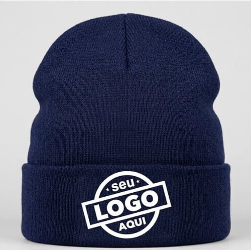Kit 50 Gorros Toucas Lã Personalizados Empresa