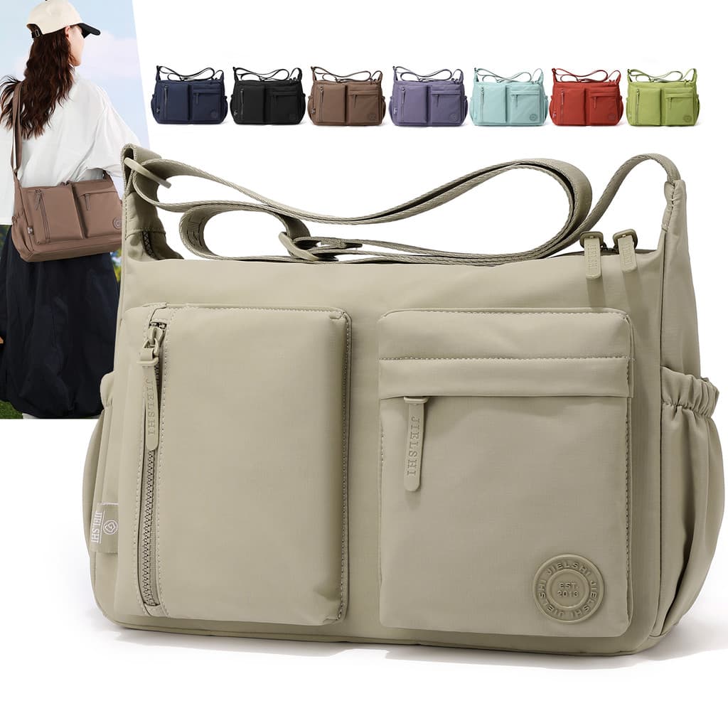 2026 novo estilo bolsa mensageiro mãe bolsa de meia-idade estilo multicamadas bolsa cruzada de um ombro multi