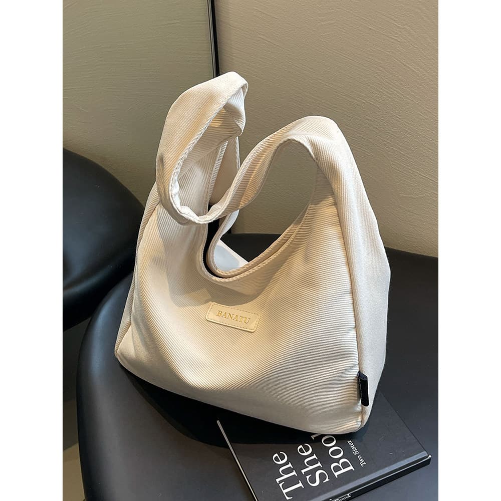 Estilo Preppy classe sacola feminina 2026 novo estilo japonês coreano simples All-Match saco de lona de um ombro saco de