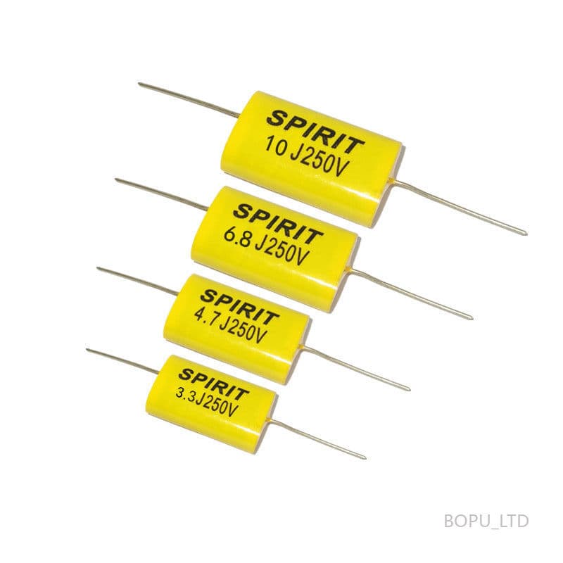 2/10pcs 1uF-33uF 250V 400V SPIRIT MKP Capacitor Axial De Polipropileno Não Polaridade Para Tweeter De Frequência Dividid