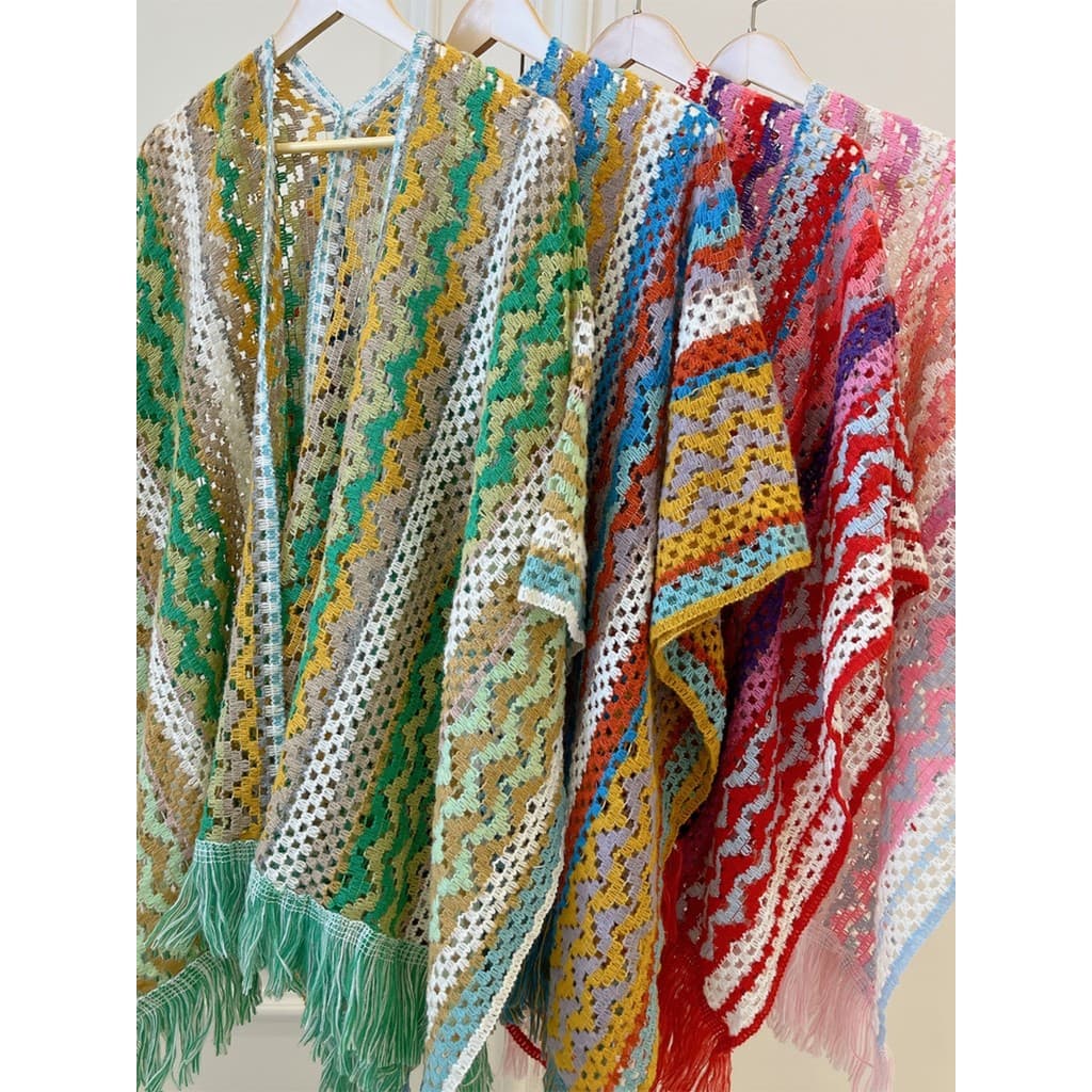 Estilo étnico grande xale exterior usar roupas femininas de malha quente Yunnan viagem wear foto manto jaqueta com capuz