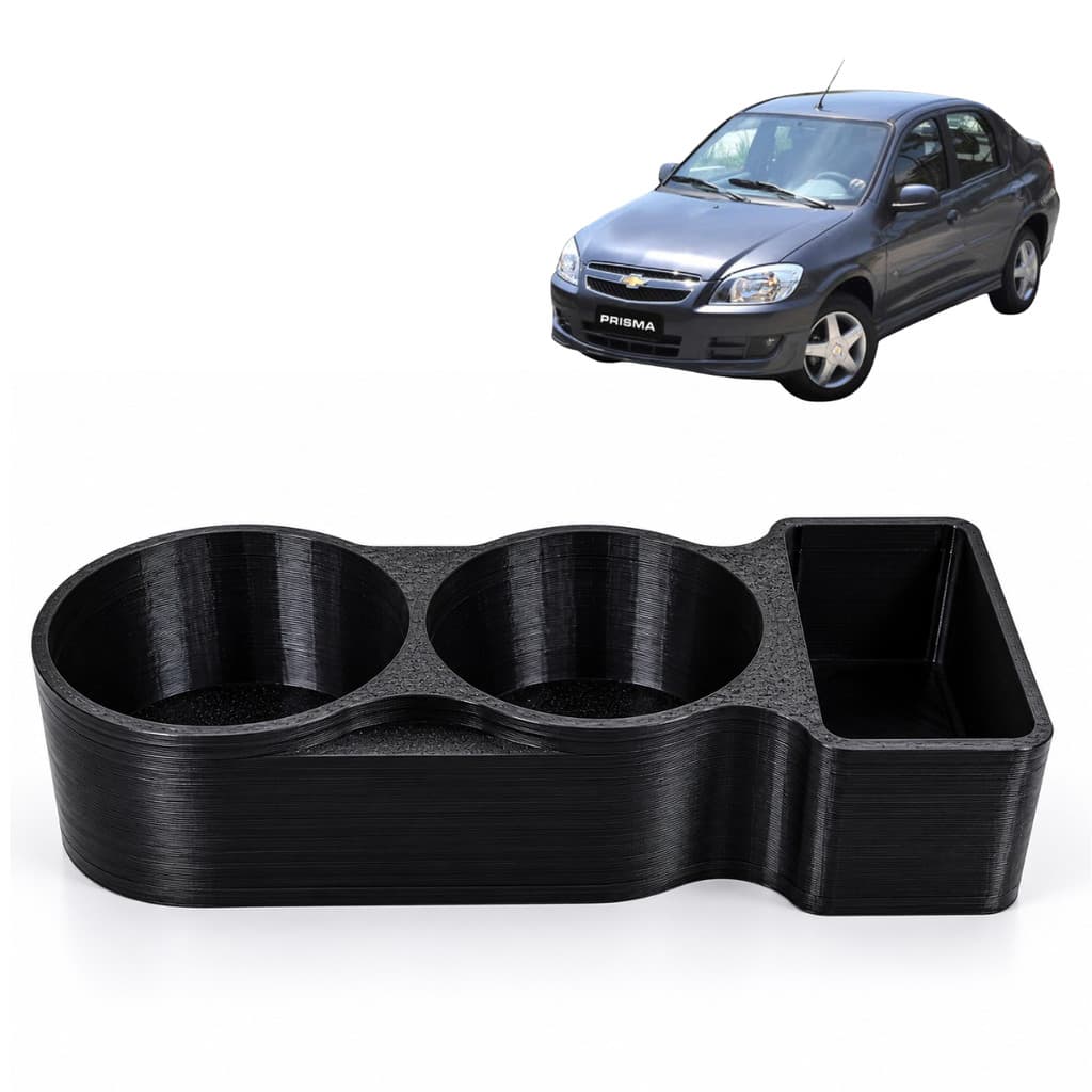 Suporte Porta Copos Duplo Automotivo Console Central 2 Compartimentos Lata Garrafa Porta Objetos