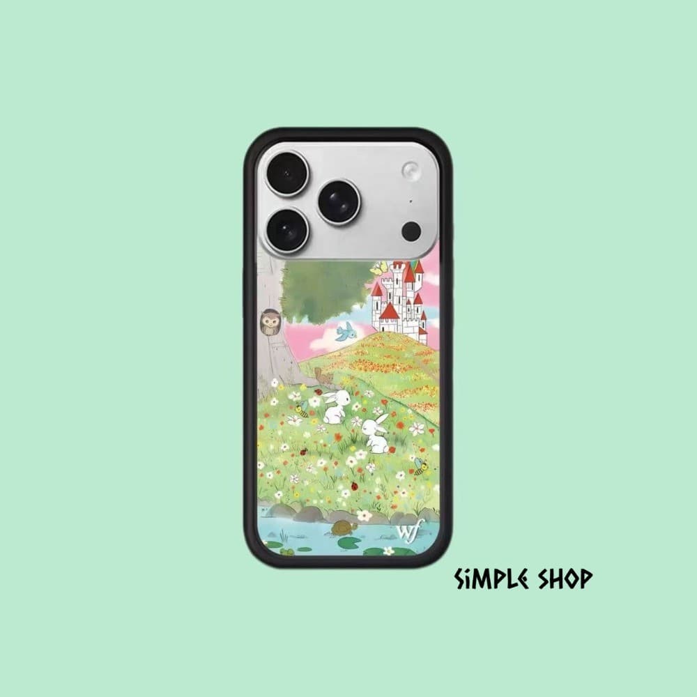 Capa De Telefone De Luxo De Conto De Fadas De Flores Silvestres Para IPhone11 17Air 17 16 12 13 14 15 Pro Max Plus Soft