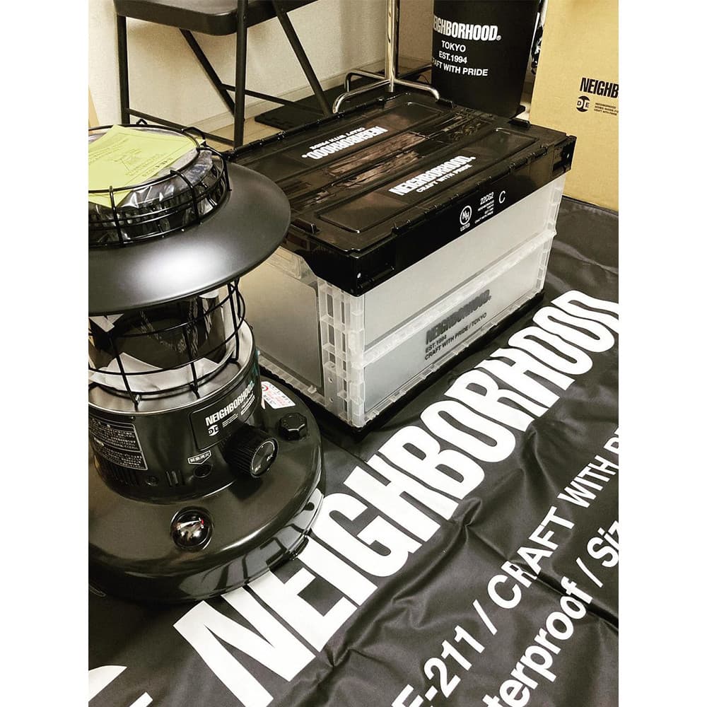 Bairro NBHD acampamento ao ar livre japonês Industrial transparente dobrável armazenamento Street Wear caixa de armazena