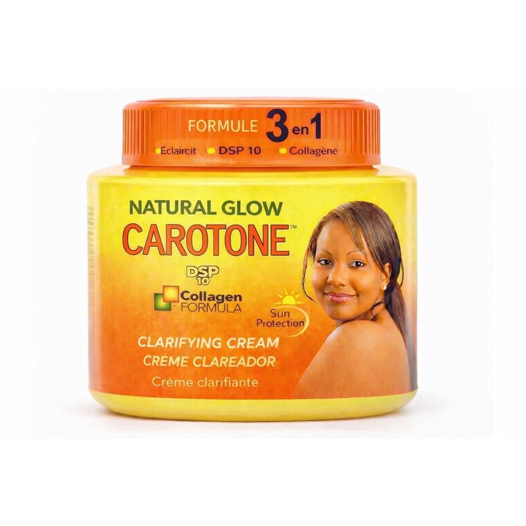 Creme Hidratante Natural Glow Carotone - Creme Hidratante para Rosto e Corpo, FPS 10, Uso Diário, 300ml (10.1) oz