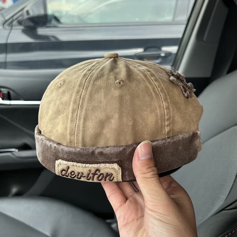 Retro Cowboy melão pele chapéu feminino primavera verão estilo americano rua Hip-Hop personalidade Yuppie lavado angusti