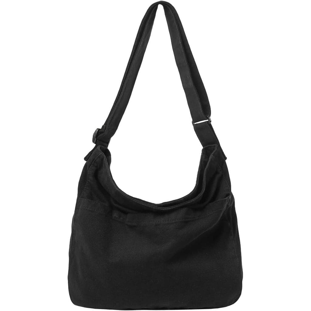 Bolsas Mensageiro de Lona para Mulheres, Bolsa Transversal para Escola, Bolsa Hobo para Homens, Bolsa de Ombro Grande e