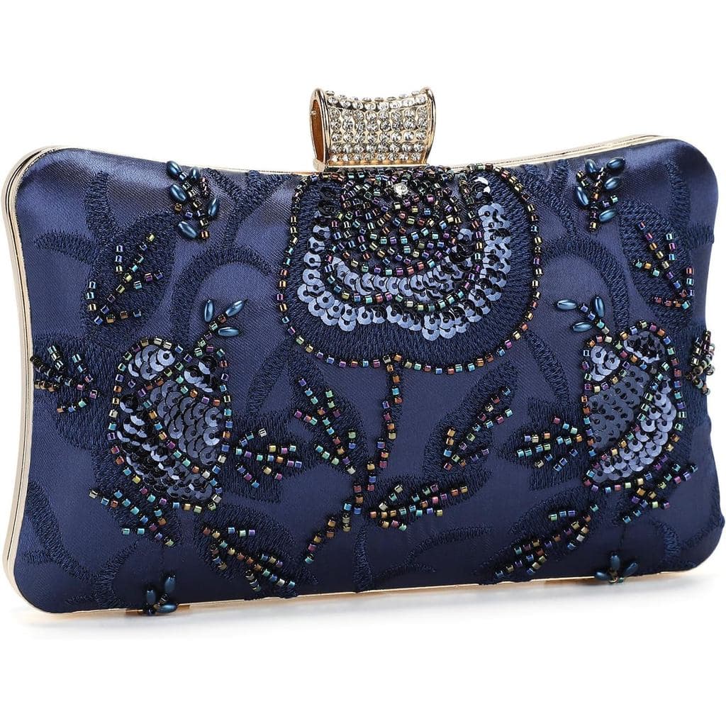 Bolsas de Mão para Noivas UBORSE para Mulheres, Bolsa de Noite Vintage, Bolsas com Contas, Acessórios de Luxo Estilo Gat