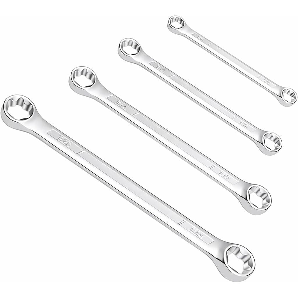 Conjunto de Chaves Torx E, Chaves Torx de Dupla Ponta, E6-E24 (E6xE8, E10xE12, E14xE18, E20xE24) Profissional para Repar