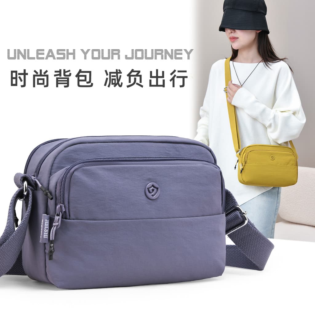 Bolsa leve feminina Multi-compartimento Casual bolsa de lona senhoras Commuter bolsa de ombro grande capacidade saco cos