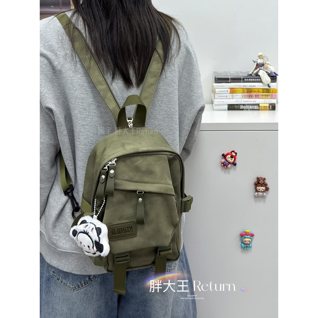 Japonês Harajuku Retro ferramentas mochila Unisex viagem ao ar livre Commuter na moda mochila multifuncional saco de pei
