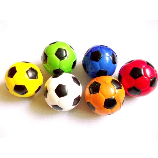 Pu esponja sólida bola saltitante 10cm futebol brinquedo das crianças bola presente bola de treinamento de pulso bola ma