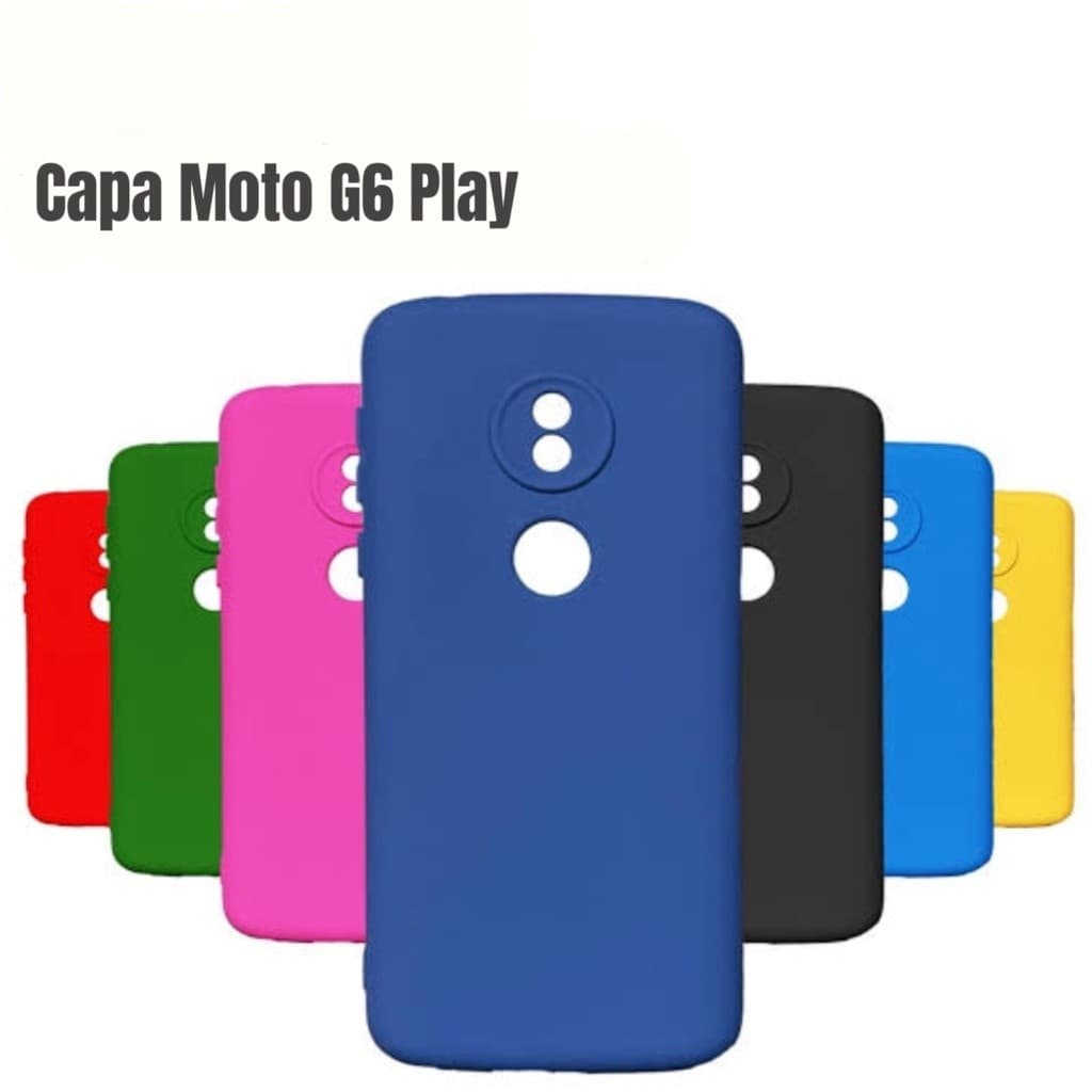 Capa Capinha Silicone Aveludada Para Motorola Moto G6 Play/E5