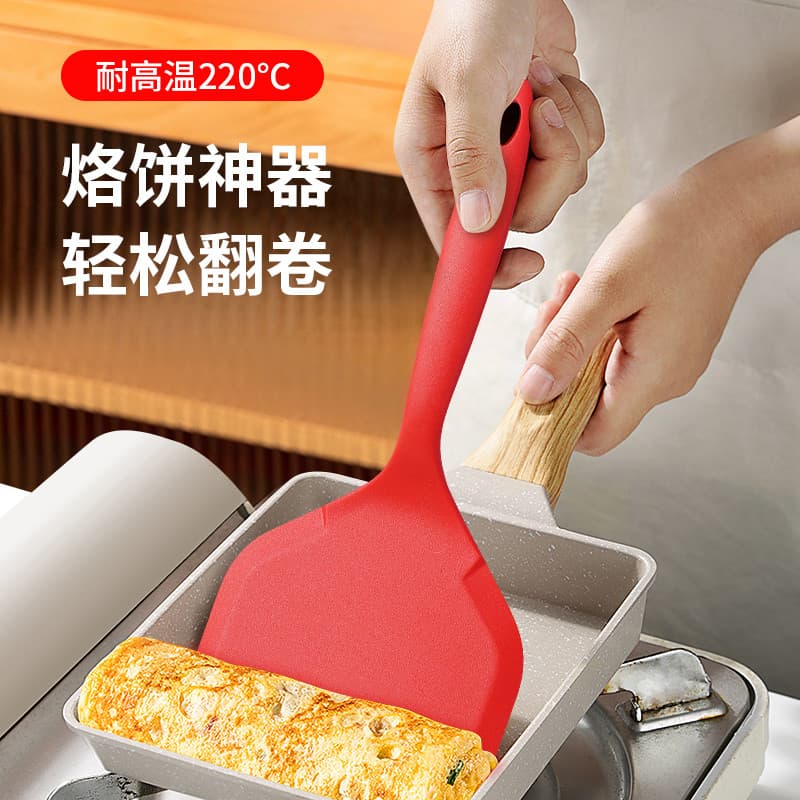 Espátula de Silicone para panqueca, resistente a altas temperaturas, Tamagoyaki, espátula antiaderente para fritar, prod