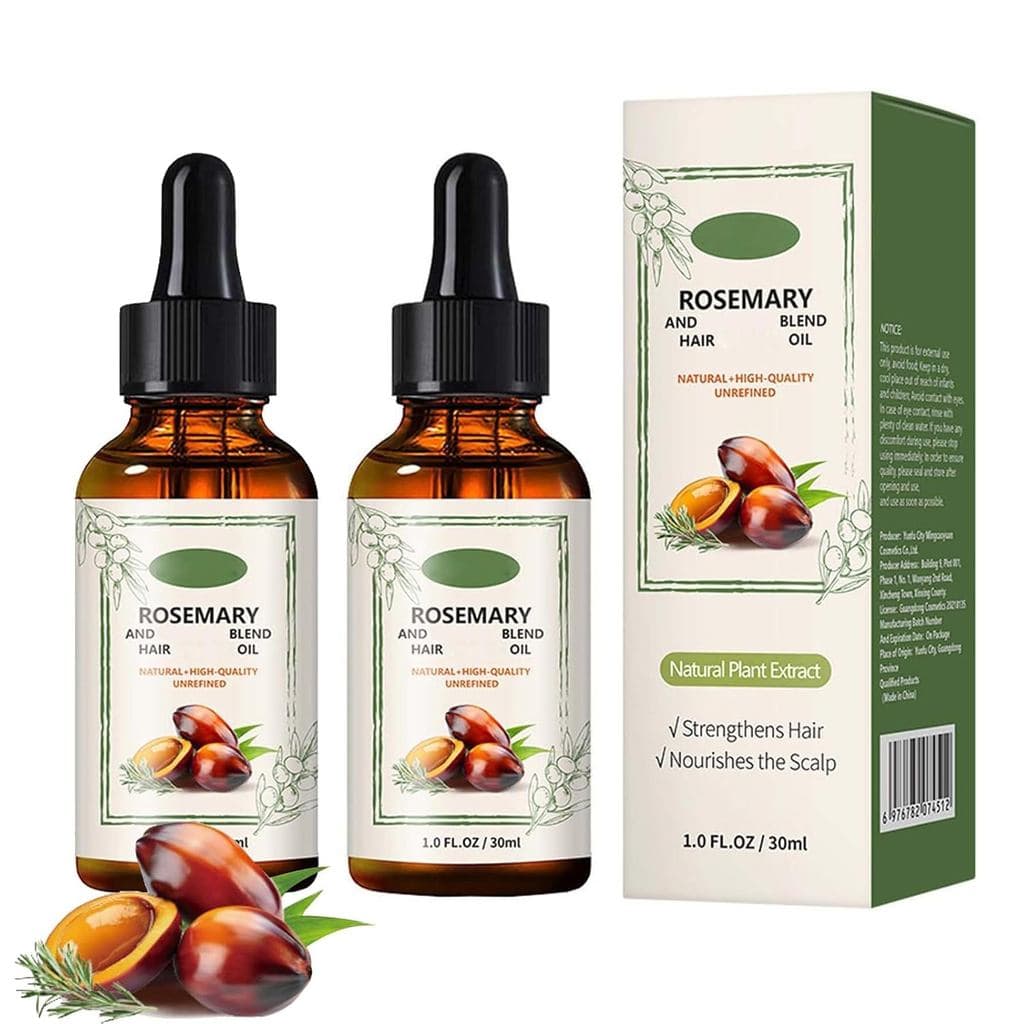 Óleo de Alecrim para Cabelo, Óleo Capilar com Óleo de Alecrim e Jojoba, Óleo de Jojoba Contra a Queda de Cabelo, Repara