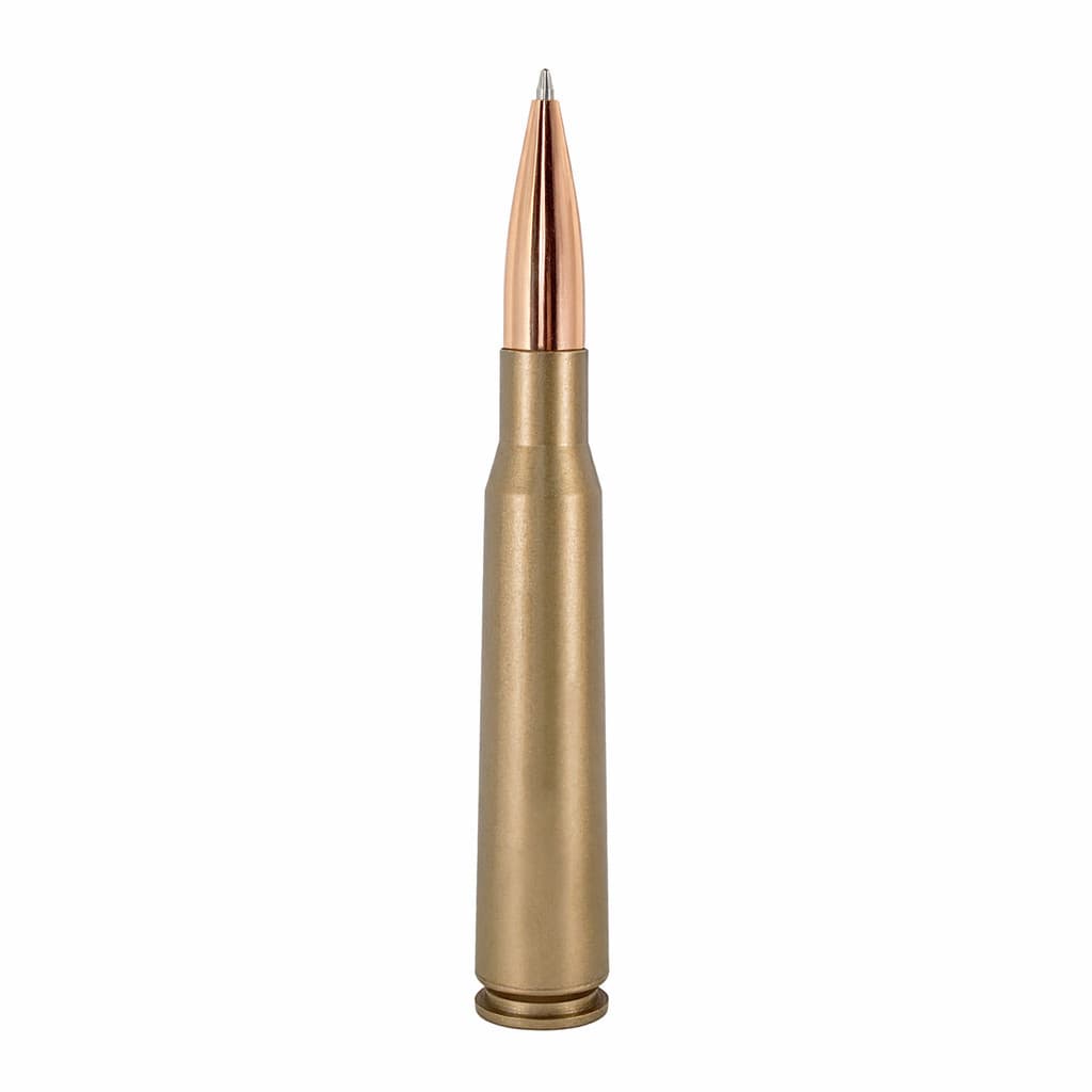 Caneta Tática Caneta de escrever preto Esferográfica Caneta Projétil .50 | Bélica Militar