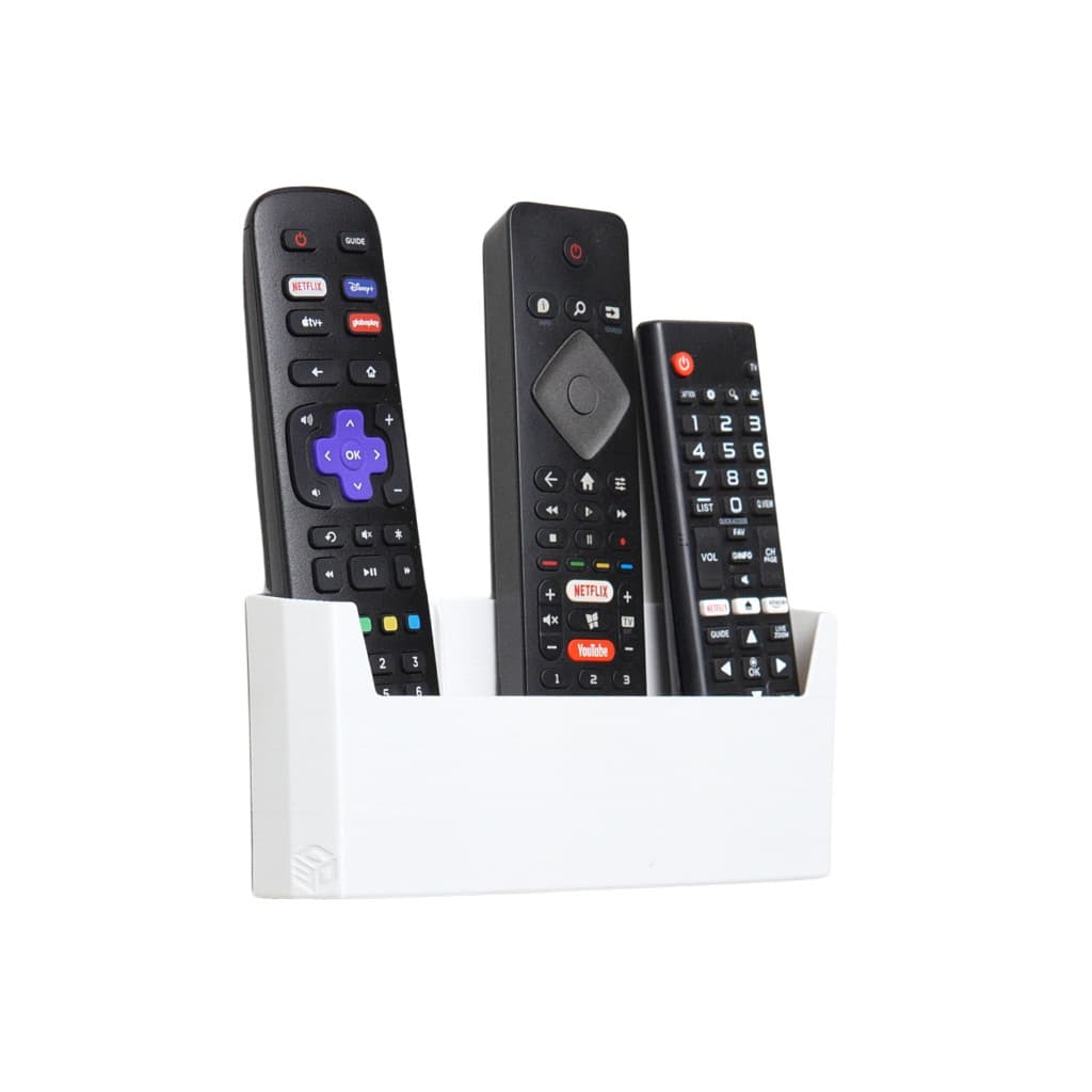 Suporte De Parede Porta 3 Controles Remoto Ar Tv Ventilador Universal New C3D Concept 3d Print