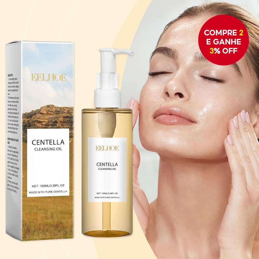 Óleo De Limpeza Duplo Centella – 100ml , Toalhetes Removedores De Maquiagem , Limpador Coreano Suave , Acalma A Escolha