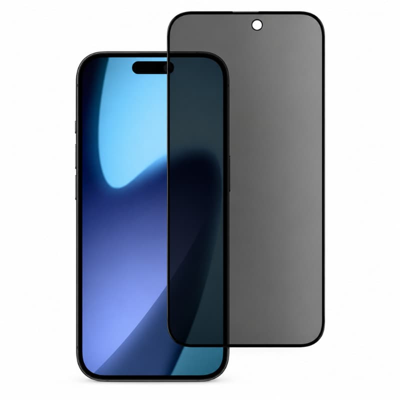 Película de Vidro 3D Privacidade Compatível com iPhone 17 Pro Max Promax - Proteção Premium 9H Full Cover