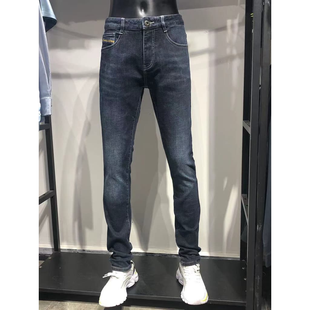 Marca com retirada de armário JJ's Clothing Outono Inverno Grosso Masculino Casual Calça Masculina Skinny Levemente Slim