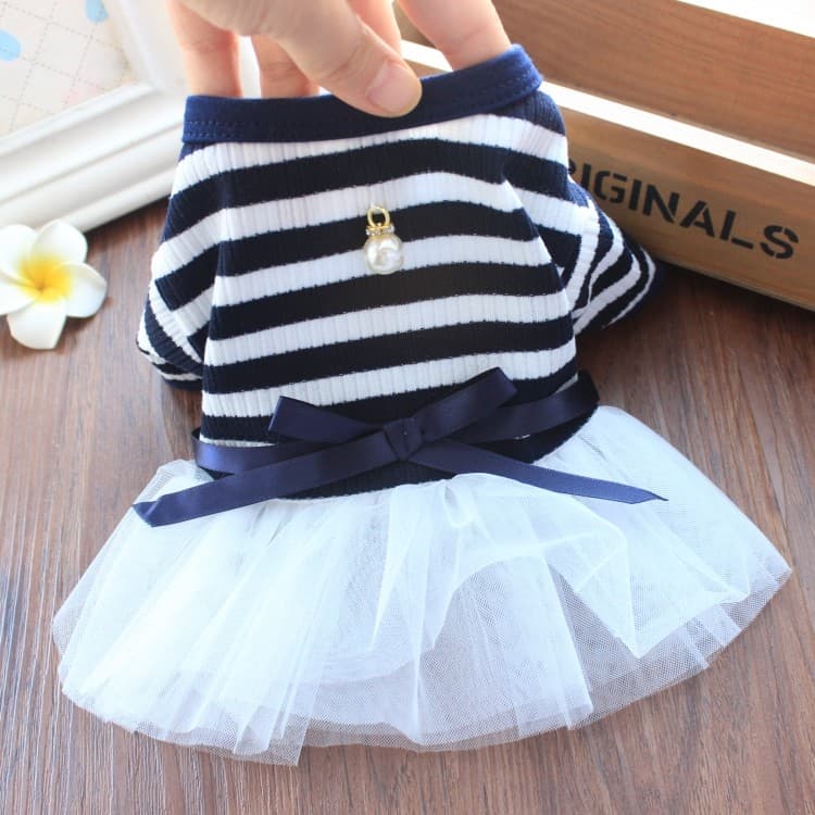 Pet Poodle Schnauzer Bichon Teddy pequeno cão cadela roupas para cães verão roupas de gato verão saia fina