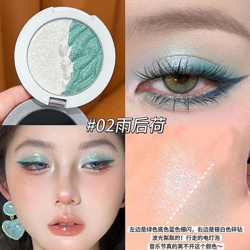 Strobe Aurora Verde Sensação de Frio Diamante Disco Alto Sensação Molhada Espumante Após Chuva Lótus Menta Verde LUCGO
