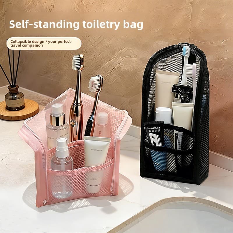 Viagem de negócios Mini saco de higiene pessoal com zíper saco de armazenamento Vertical portátil à prova dwaterproof ág