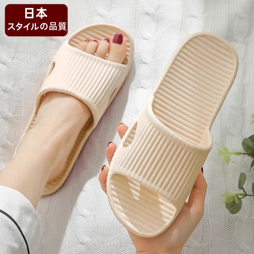 Japonês simples casa chinelos feminino interior sola macia verão casal sola grossa banheiro banho antiderrapante sandáli