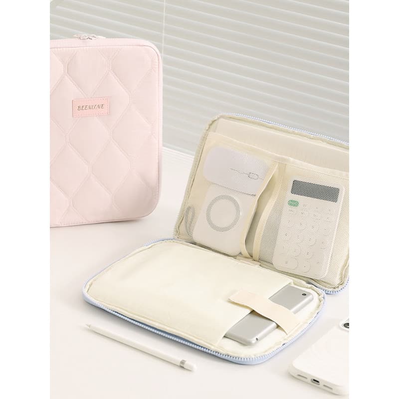 Bolsa de armazenamento para Tablet, novo estilo, dupla utilização, bolsa para computador, forro à prova d'água, ombro, v