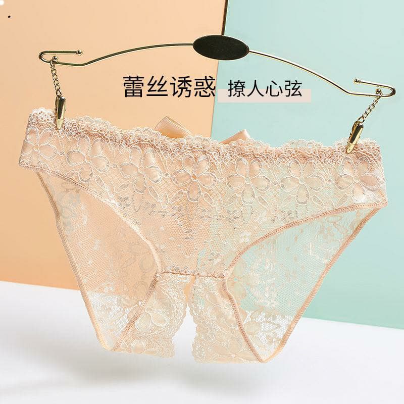 Roupa íntima feminina sem renda, conveniente, cintura baixa, tamanho grande, arquivo aberto, cuecas quentes transparente