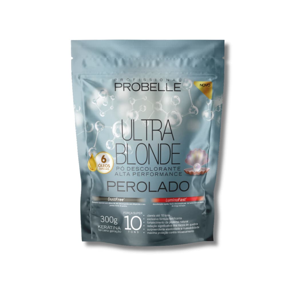 Pó Descolorante Perolado Stand Pouch - 300G. Probelle