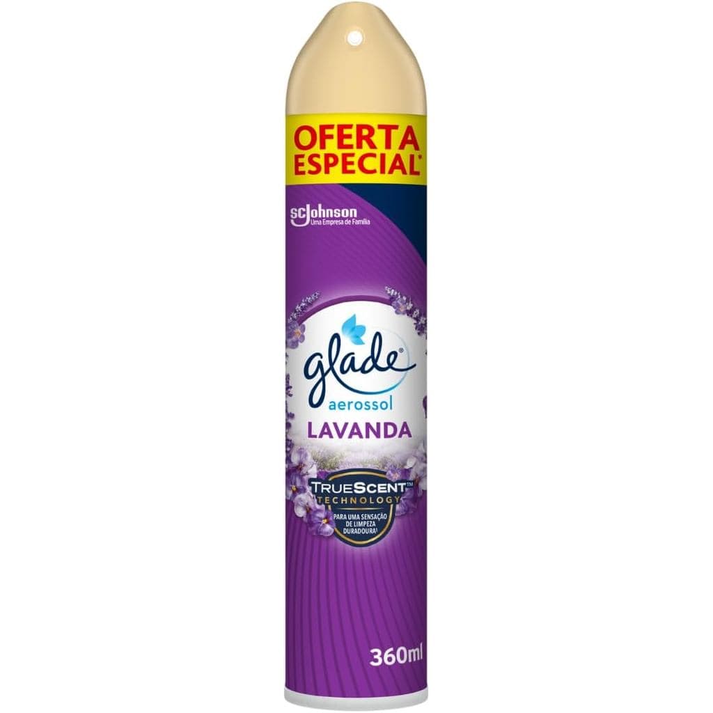 Glade Aromatizador de Ambiente Odorizador de Ambiente Lavanda Aerosol 360ml