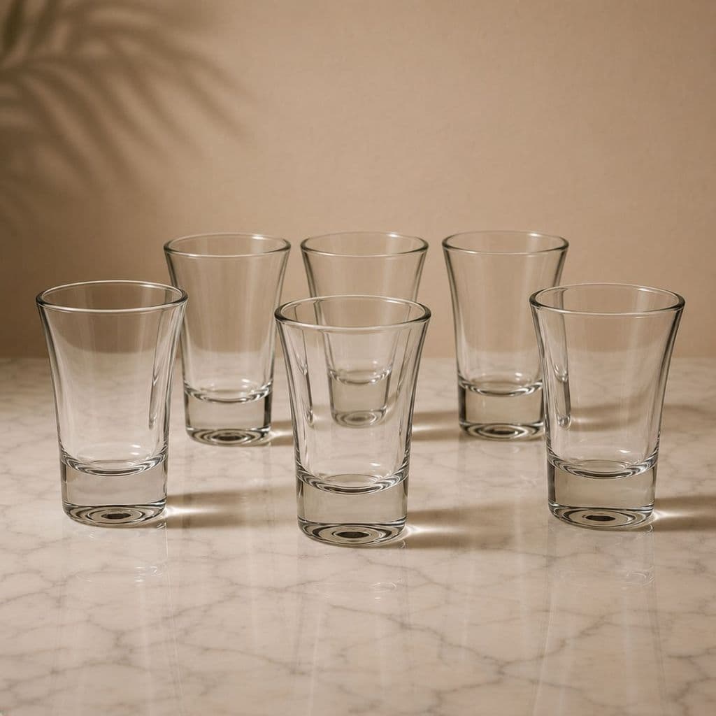 Kit Com ate 36 Copos Shot Ideal Caipirinha Drinks Tequila Pinga Licor Copo Shot Dose Cachaça Vidro Whisky