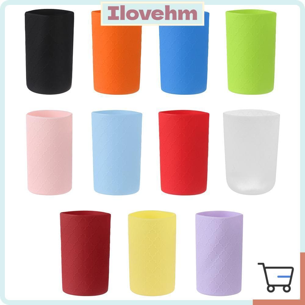 LUCKY-ILOVEHM Capa Protetora De Garrafa De Água Em Silicone Antiderrapante