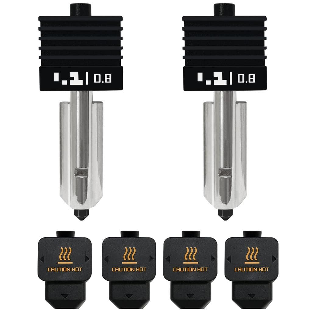Kit de 2 Peças de Cabeça de Impressão Hotend Mini Combo 0.8MM P2S/H2D/H2S/A1/A1, Atualização de Extrusora com Bico de Aç
