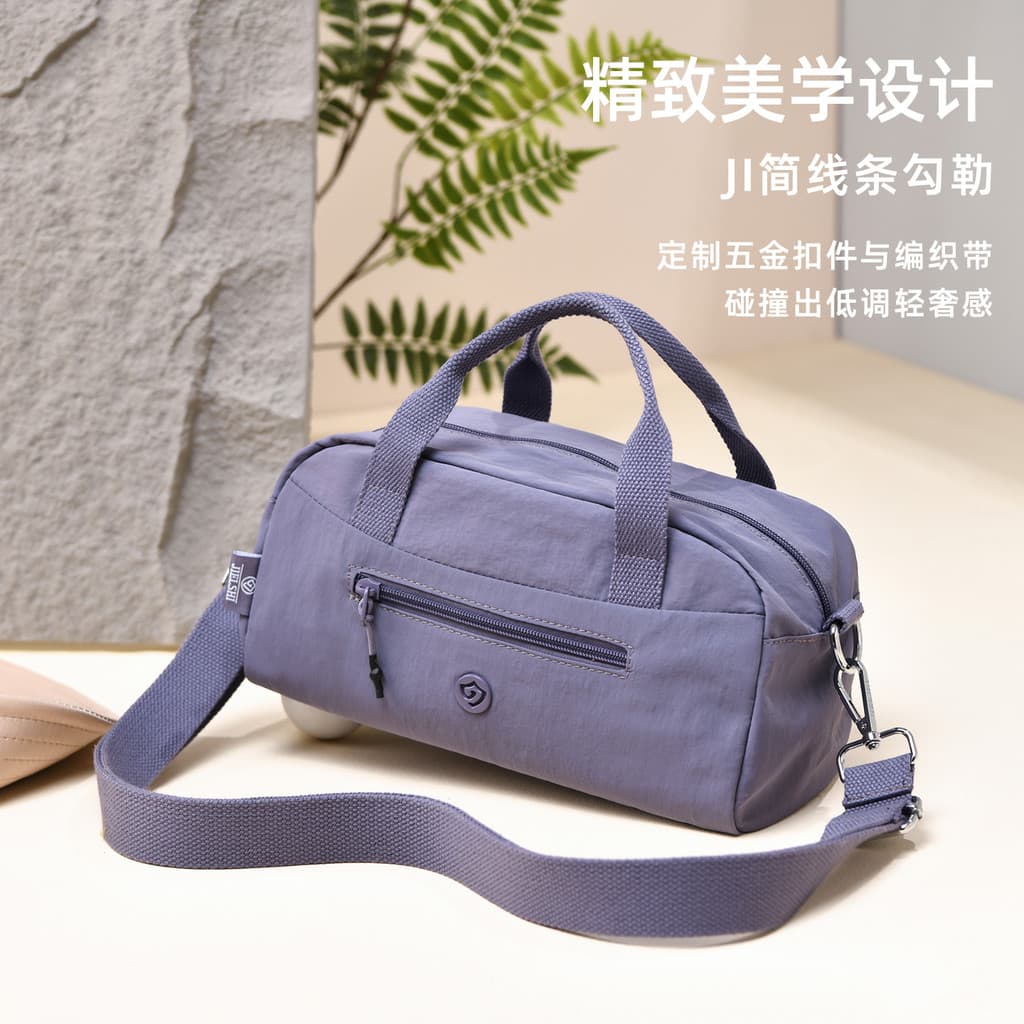 2025 novo estilo Casual saco do mensageiro moda feminina Multi-bolso Oxford pano bolsa de ombro leve Commuter portátil d