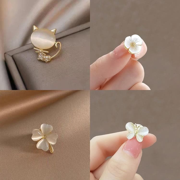 Botão escondido Anti-reflexo broche sem costura ferramenta útil camisa estilo sem costura Bowknot pequeno pino botão de