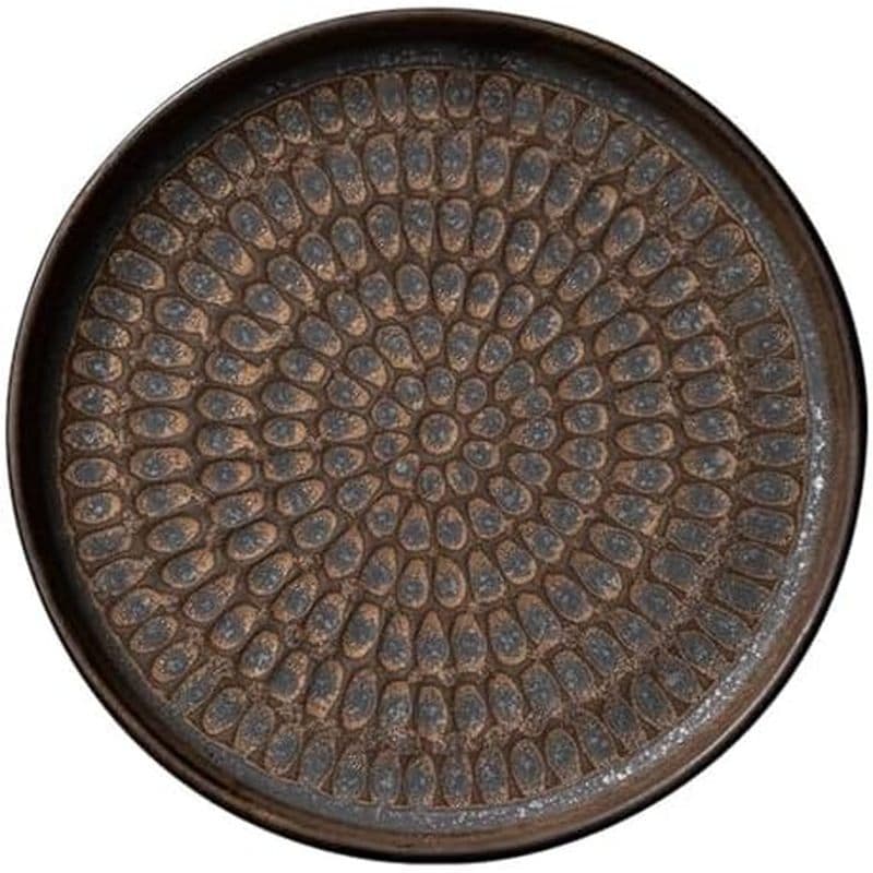 Placa De Cerâmica Retrô Artesanal , Redonda , Vintage , Armazenamento , Frutas , Pão , Chá , Disco , Decoração De Casa ,