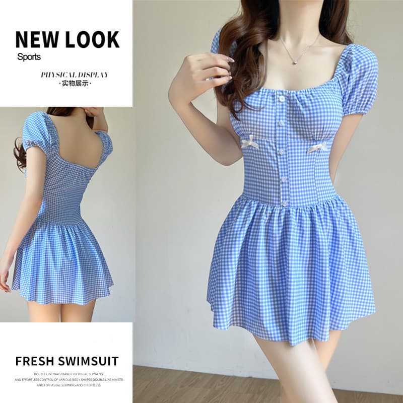 2026 novo estilo maiô feminino inverno primavera quente Boxer de uma peça conservador mais magro olhar capa barriga pequ