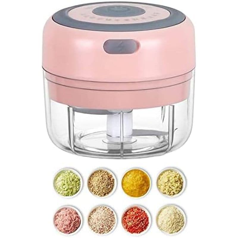 Alho Mini USB Chopper Elétrico Portátil 1 Pimentão 100ML Processador De Alimentos Vegetais Para Picar Gengibre