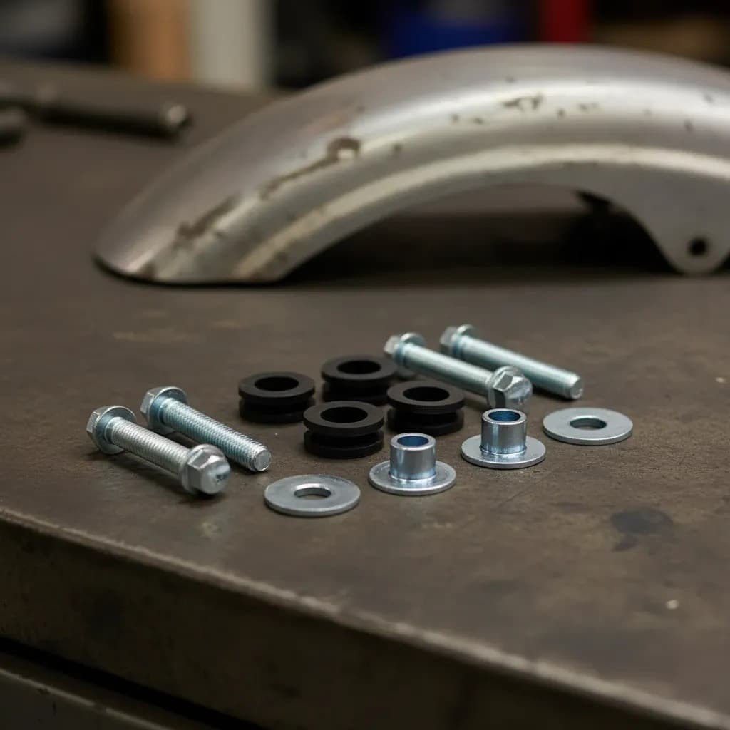 KIT PARAFUSO FLANGE 12 PEÇAS FIXAÇÃO PARALAMA DIANTEIRO TITAN FAN START 160 CG160 2016 A 2024