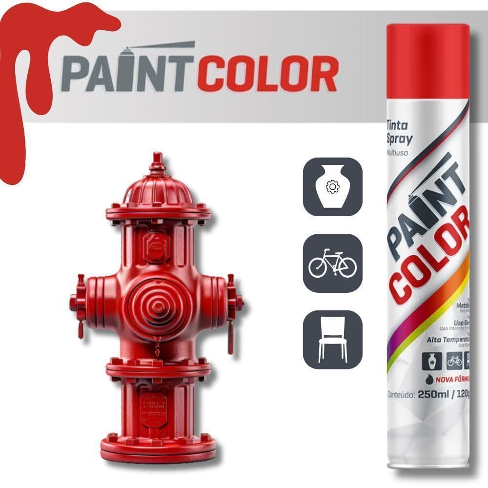 Tinta Spray Vermelho UG PaintColor 250ml