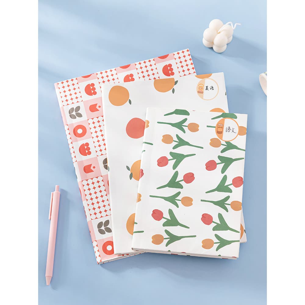 Miss livro saco de couro livro papel escola primária um dois três quarto grau livro de papel caso de couro ins estilo No