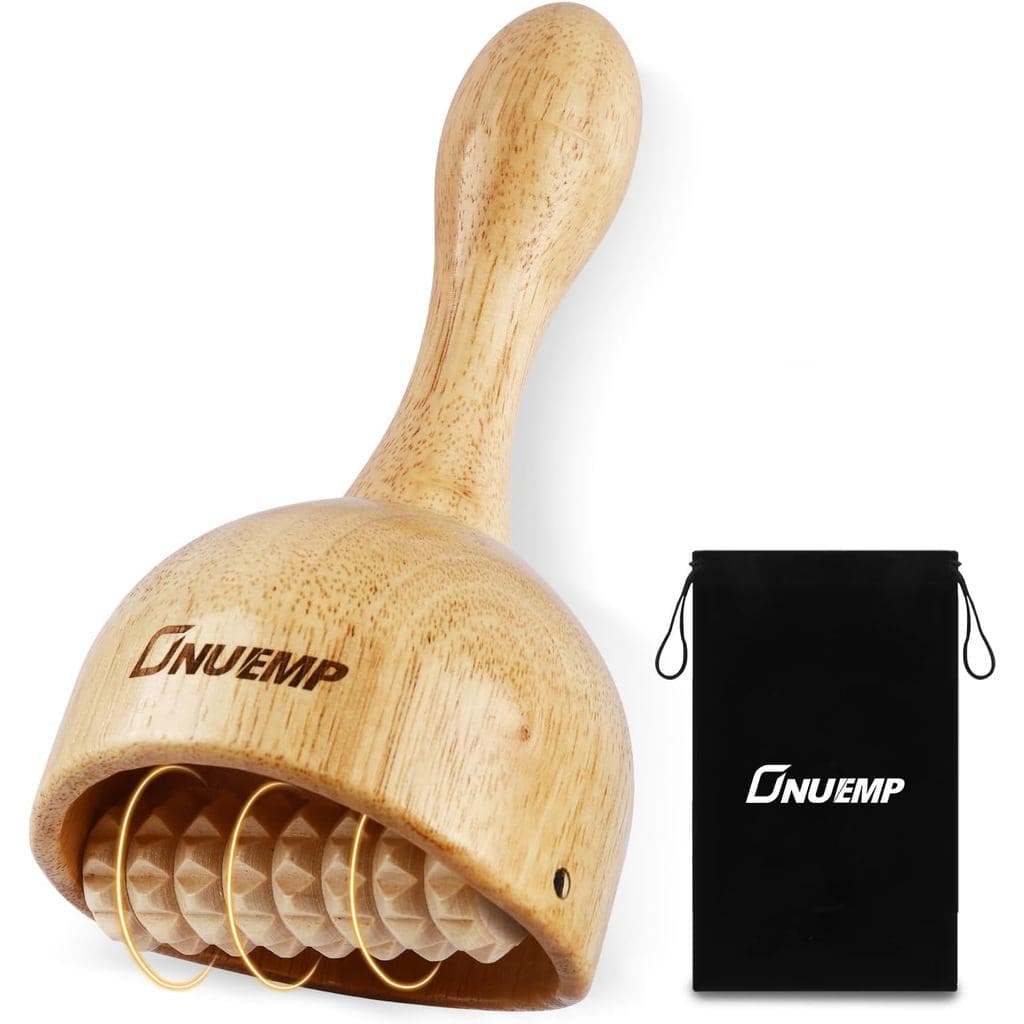 Copo de Terapia de Madeira ONUEMP com Rolo, Ferramentas de Massagem para Terapia de Madeira, Kit de Maderoterapia Colomb