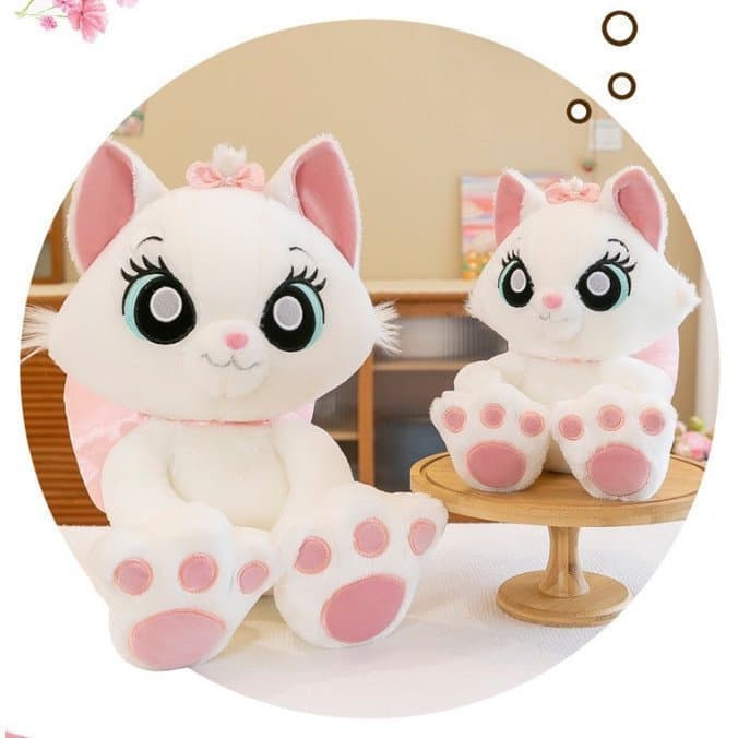 60cm Disney Marie Gato Bonecas De Pelúcia Dia Doss Namorados Para Meninas Decoração De Casa Travesseiro Brinquedos Crian