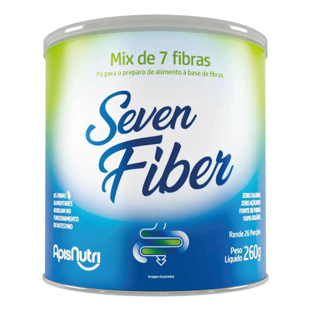 Seven Fiber Mix 7 Fibras Sem Sabor 260g Apisnutri